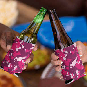 Enfriador De Latas Camuflaje rosa