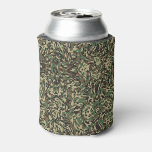 Enfriador De Latas Camuflaje Verde de Moda