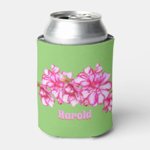 Enfriador De Latas Can/Bottle Cooder - Geraniums con nombre