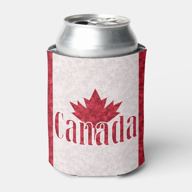 Enfriador De Latas Canadá, bandera (Lata Anverso)