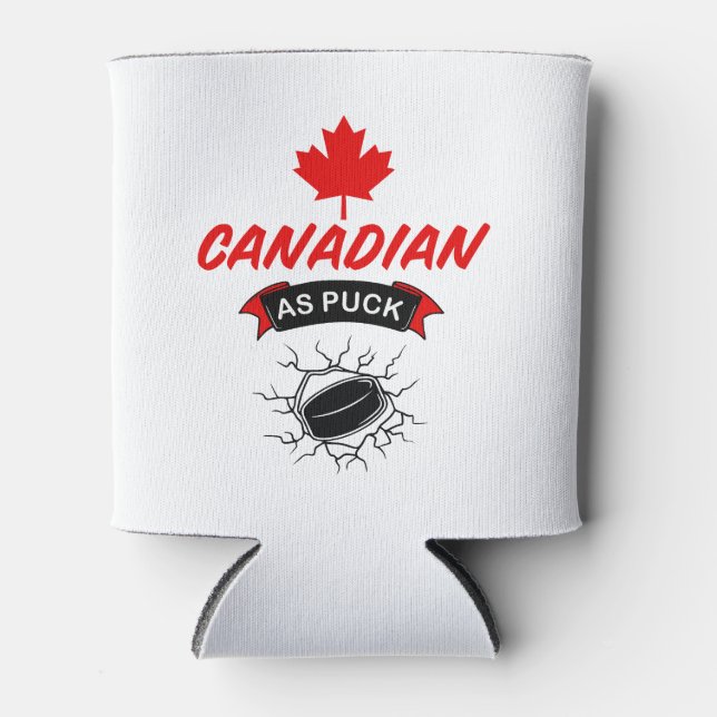 Enfriador De Latas Canadiense como Puck (Anverso)