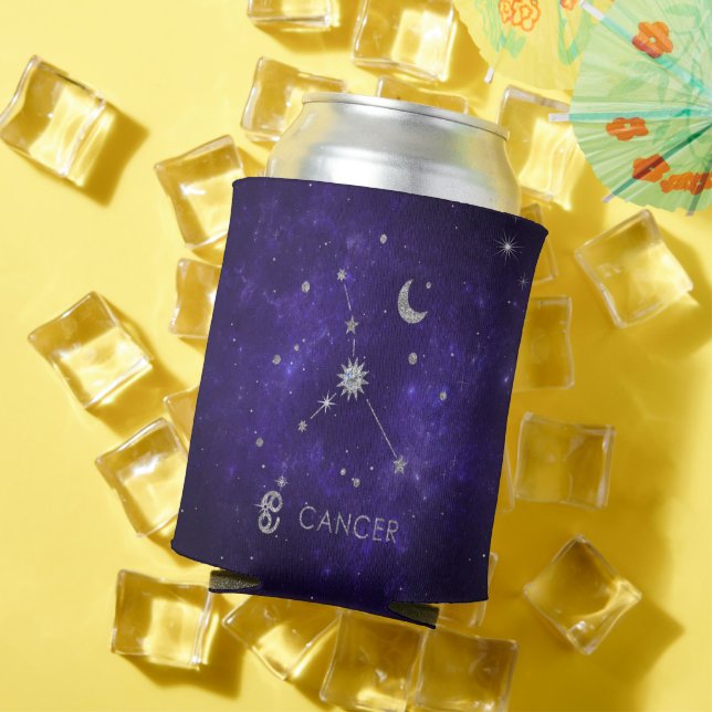 Enfriador De Latas Cáncer zodiaco morado | Horoscopio Astrológico Cós (Verano in situ)