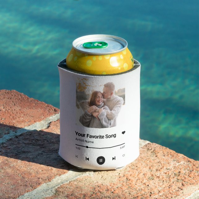 Enfriador De Latas Canción personalizado canción favorita un café taz (Piscina in situ)
