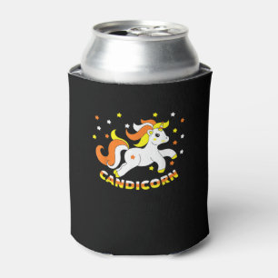 Enfriador De Latas Candicorn Lindo Unicornio Halloween Maíz de Dulce