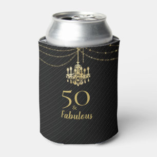 Enfriador De Latas Candil elegante de oro negro 50 y fiesta fabulosa
