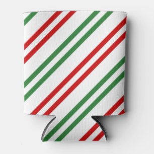 Enfriador De Latas Candy Cane Navidades Strips Red Green