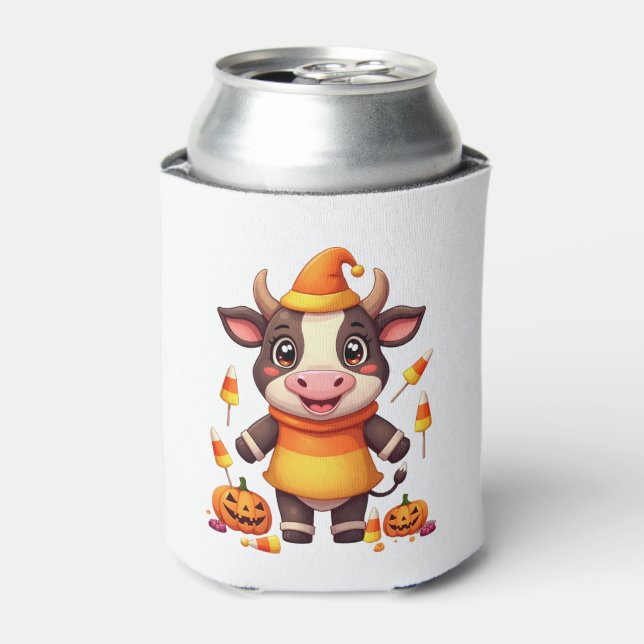 Enfriador De Latas Candy Corn Cow (Lata Anverso)