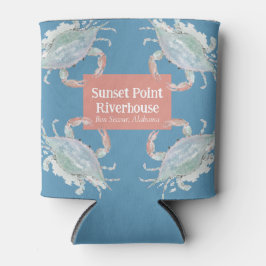 Enfriador De Latas Cangrejo acuarela Vacaciones Hogar Bebida Hugger