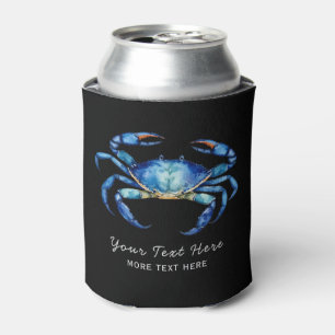 Enfriador De Latas Cangrejo acuático personalizado Playa de verano ná