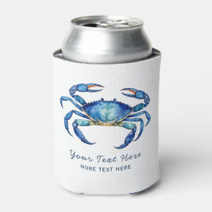 Enfriador De Latas Cangrejo acuático personalizado Playa de verano ná