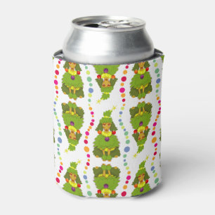 Enfriador De Latas Caniche divertido del árbol de navidad