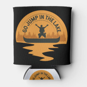 Enfriador De Latas Canoe Go Jump In Lake Canoeing Gift Idea