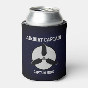 Enfriador De Latas Capitán Add Name Beer Cooler del Airboat