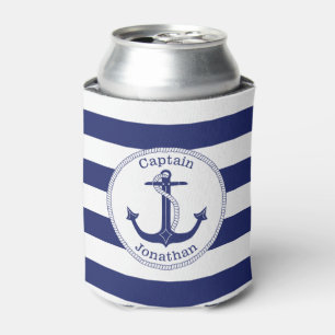 Enfriador De Latas Capitán azul de la Marina de Ancla Náutica Persona