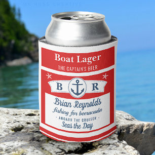 Enfriador De Latas Capitán Bote Anchor Bote Lager Cerveza PERSONALI