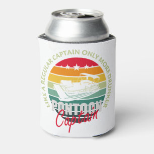 Enfriador De Latas Capitán de Pontoon Regalo Capitán Regular Sólo Más