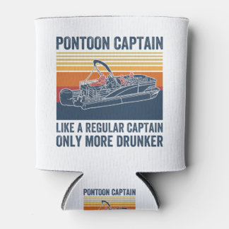 Enfriador De Latas capitán del pontón T-shirt