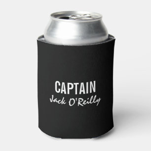 Enfriador De Latas Capitán personal en blanco y negro