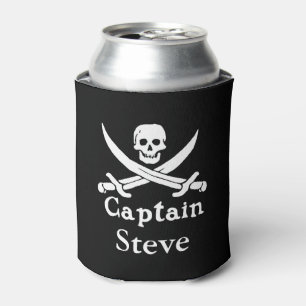Enfriador De Latas Capitán pirata personalizado