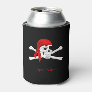 Enfriador De Latas Capitán Piratas Personalizado Refrigerador de beb