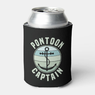 Enfriador De Latas Capitán Pontoon retro vintage Anchor Pontoon Propi