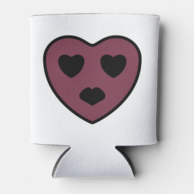 Enfriador De Latas Cara de corazón (Anverso)