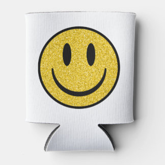 Enfriador De Latas Cara de sonrisa purpurina
