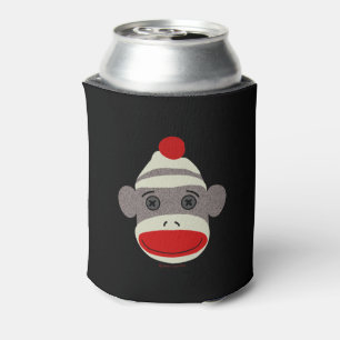 Enfriador De Latas Cara del mono del calcetín