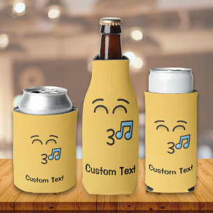 Enfriador De Latas Cara Silbando con Ojos Sonrientes