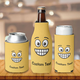 Enfriador De Latas Cara sonriente con ojos abiertos