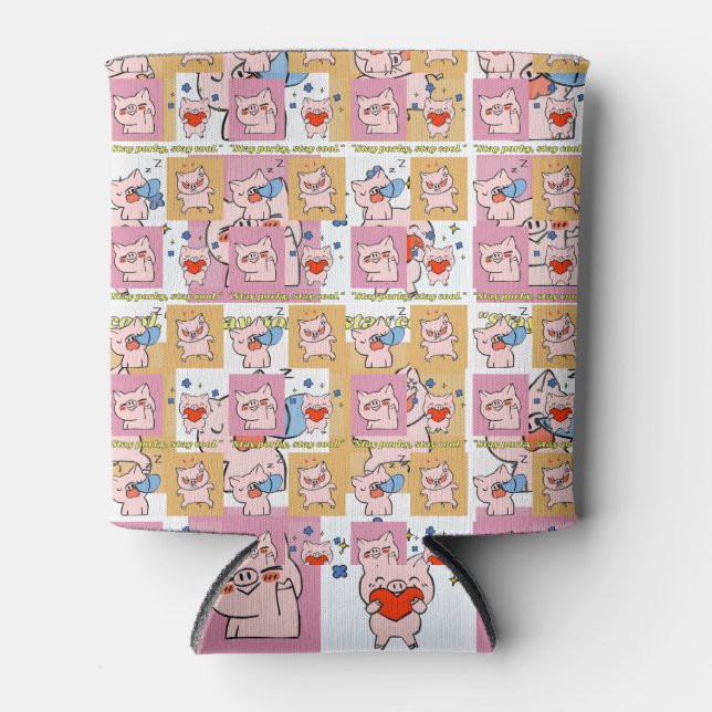 Enfriador De Latas caras de cita de cerdo (Anverso)