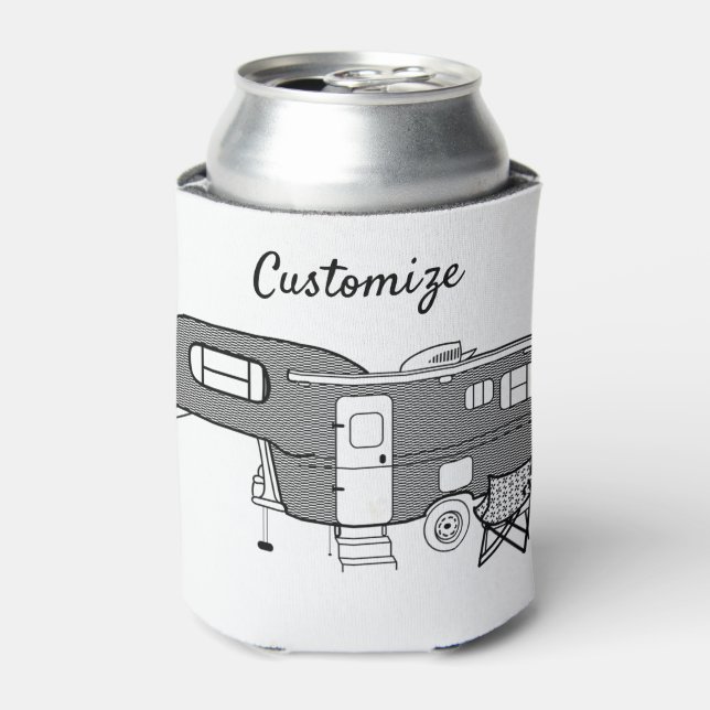 Enfriador De Latas Caravana Thunder_Cove del viajero clásico (Lata Anverso)