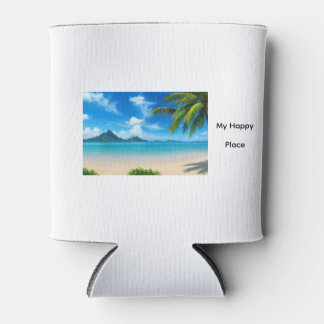 Enfriador De Latas Caribbean Beach My Happy Place