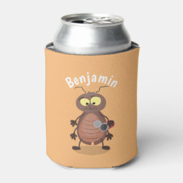 Enfriador De Latas Caricatura divertida de una cucaracha linda