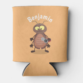 Enfriador De Latas Caricatura divertida de una cucaracha linda