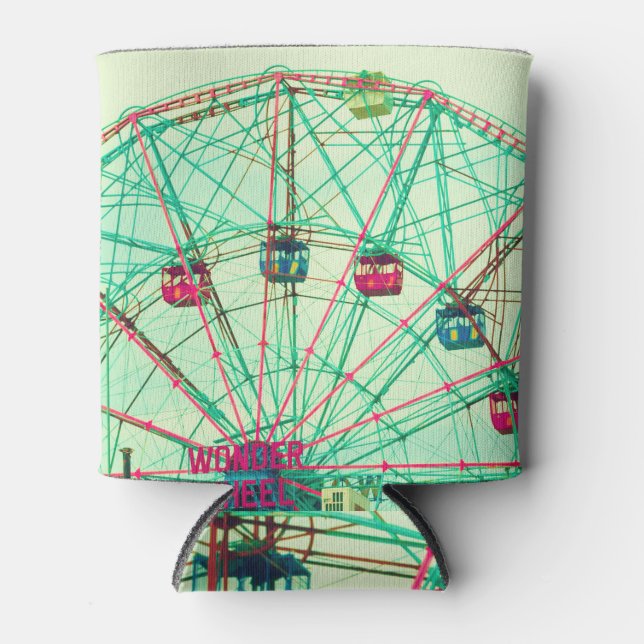 Enfriador De Latas Carnaval de verano retro pop (Anverso)