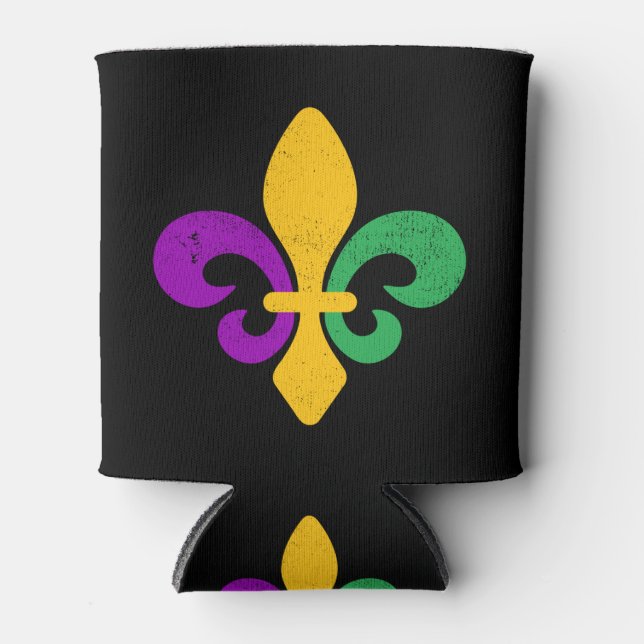 Enfriador De Latas Carnaval Fleur De Lis (Anverso)