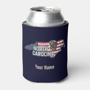 Enfriador De Latas Carolina del Norte Estado Estados Unidos Mapa USA 
