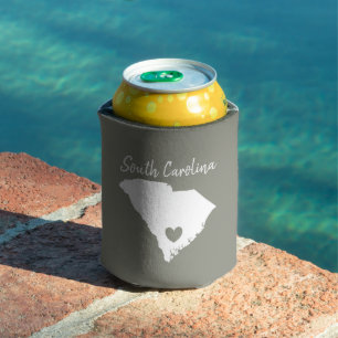 Enfriador De Latas Carolina del Sur Mapa del Estado del Hogar Forma d
