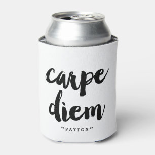 Enfriador De Latas Carpe Diem   Refrigerador de bebidas de tipografía