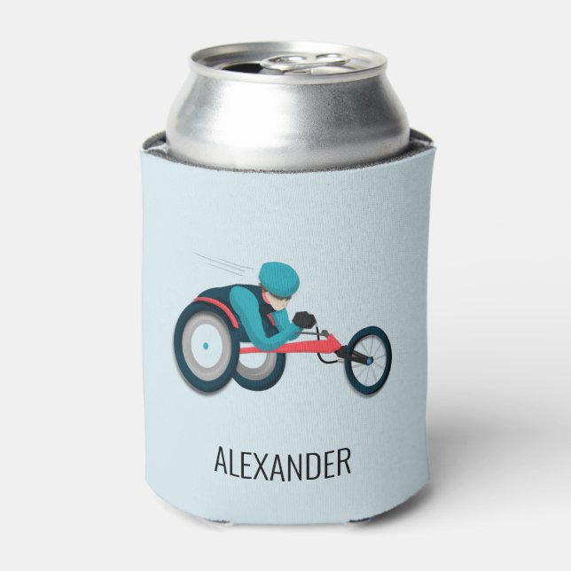 Enfriador De Latas Carreras en silla de ruedas (Lata Anverso)