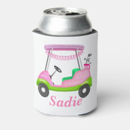 Enfriador De Latas Carrito de Golf Personalizado para Dama con Cáncer
