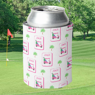 Enfriador De Latas Carrito de Golf Rosa Joker Mahjong Palma Tropical