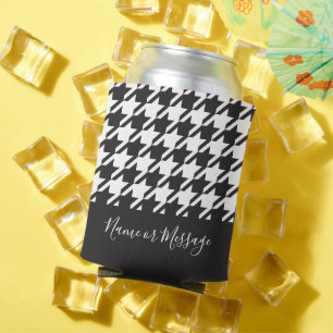 Enfriador De Latas Cartuela blanca y negra clásica moderna