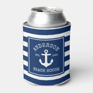 Enfriador De Latas Casa de playa azul de la Marina de Anchor Náutica