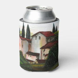 Enfriador De Latas Casa de Pueblo Dibujo Toscana italia Campo