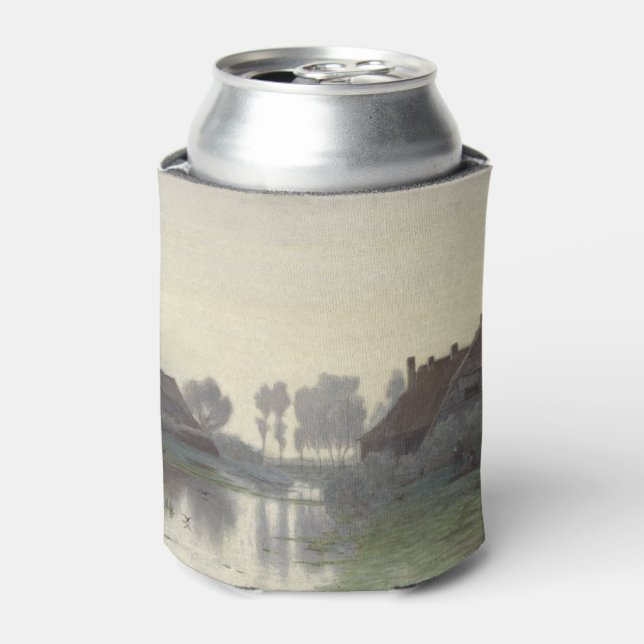 Enfriador De Latas Casas Boer en el agua en la niebla matutina (Lata Anverso)