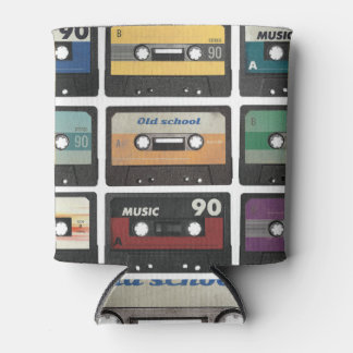 Enfriador De Latas Casete de audio retro, fondo aislado.
