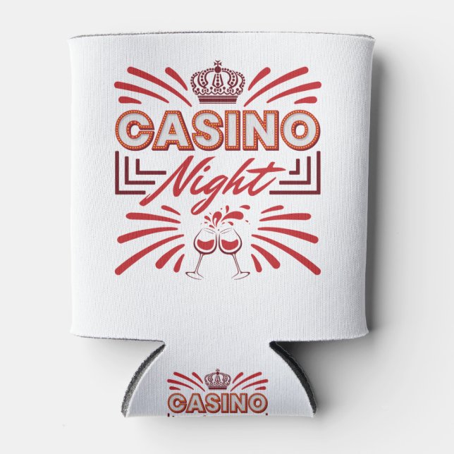 Enfriador De Latas Casino Night Fiesta Gambling Lover (Anverso)