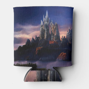Enfriador De Latas Castillo Gloomy: Pintura de Aceite de Cuchilla.